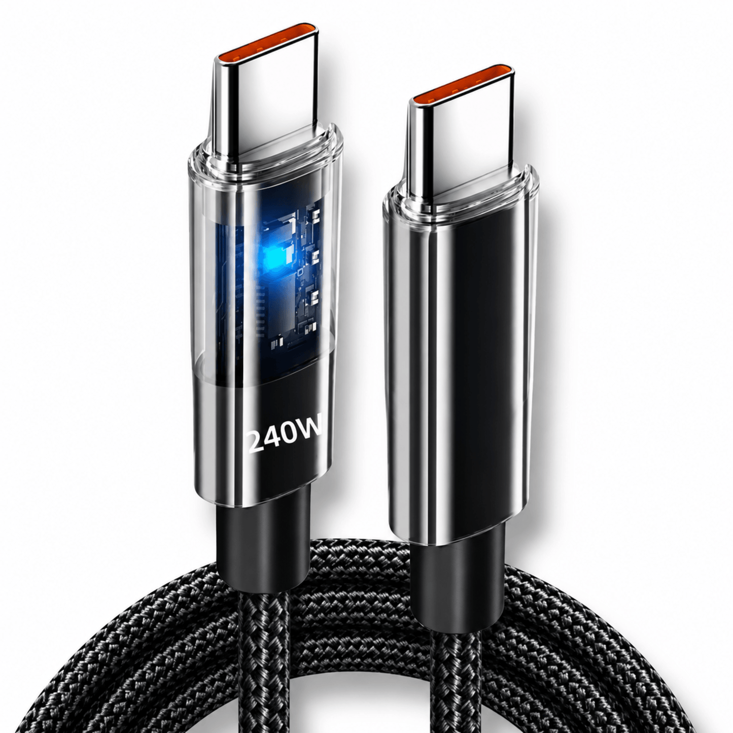 240W USB-C Fast Charging Cable with LED Power Display | UTILCK