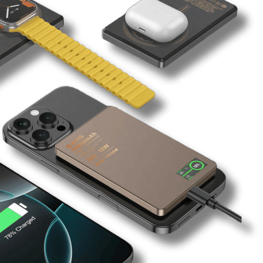 3-in-1 Magnetic Power Bank | 10000mAh OLED Display | UTILCK
