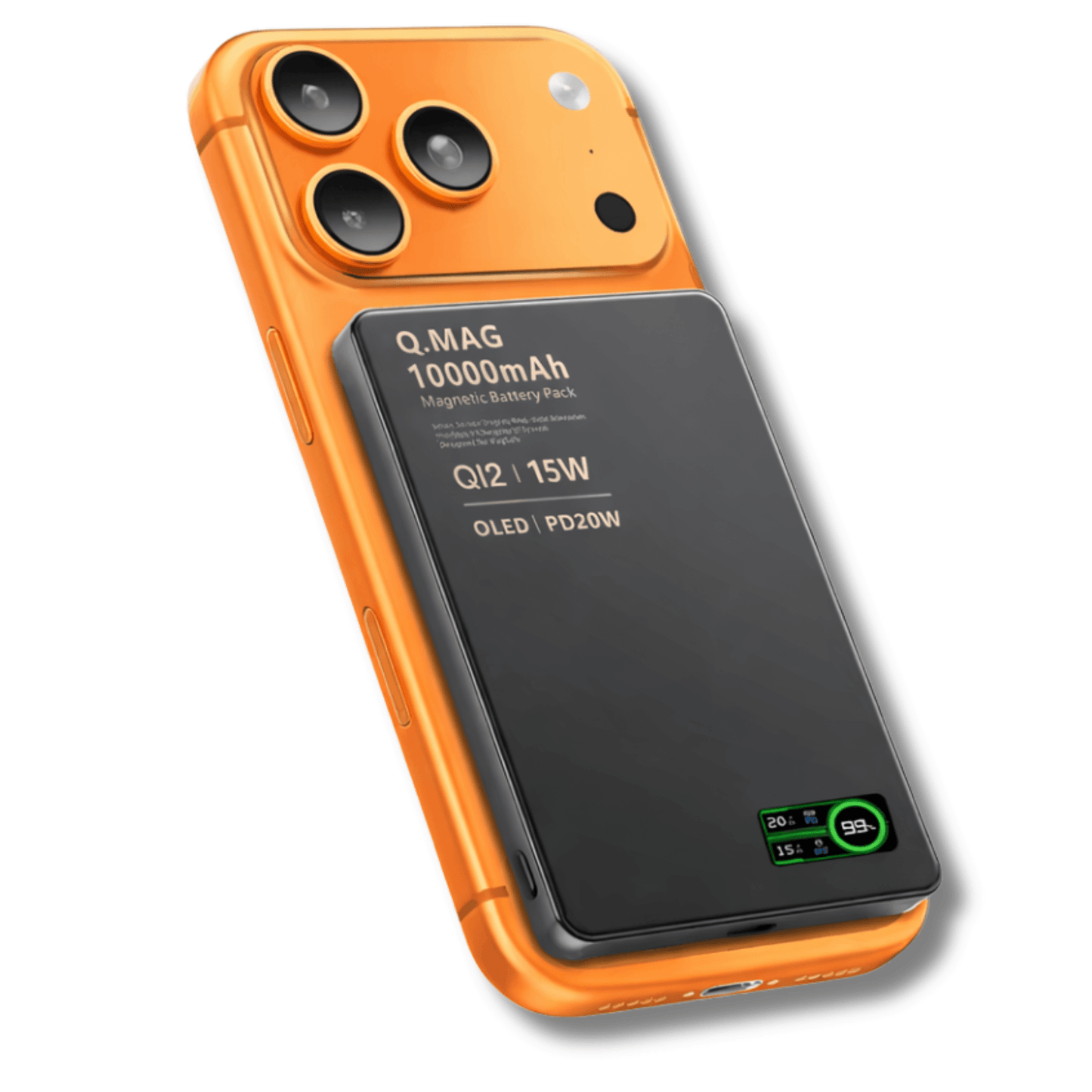 3-in-1 Magnetic Power Bank | 10000mAh OLED Display | UTILCK