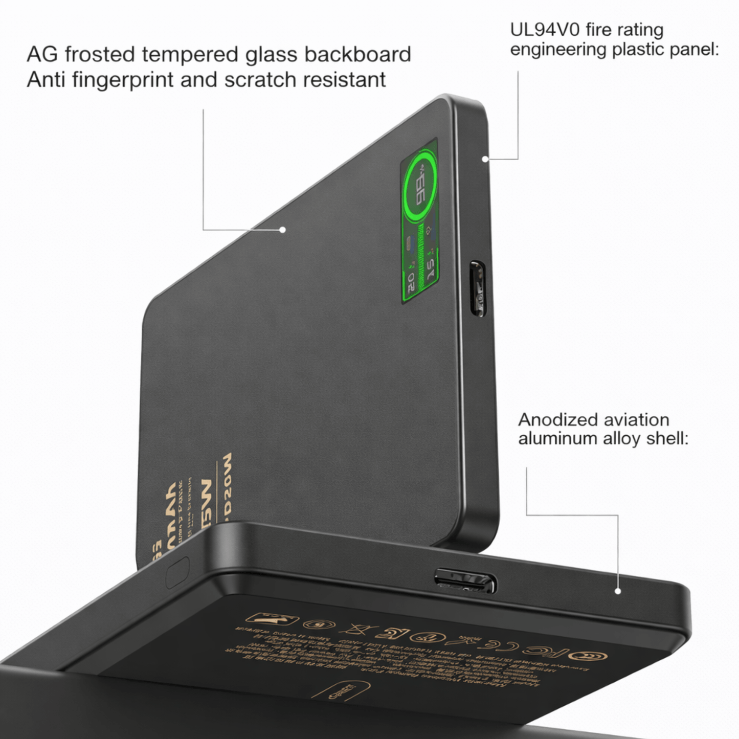 3-in-1 Magnetic Power Bank | 10000mAh OLED Display | UTILCK
