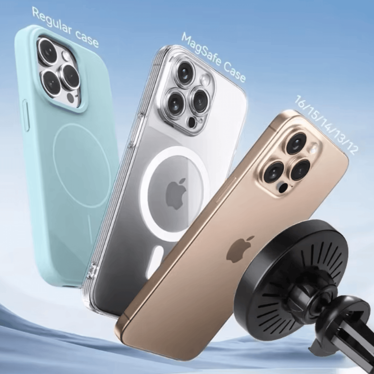 Magnetic Wireless Charging Car Mount | 15W Fast Charging | UTILCK