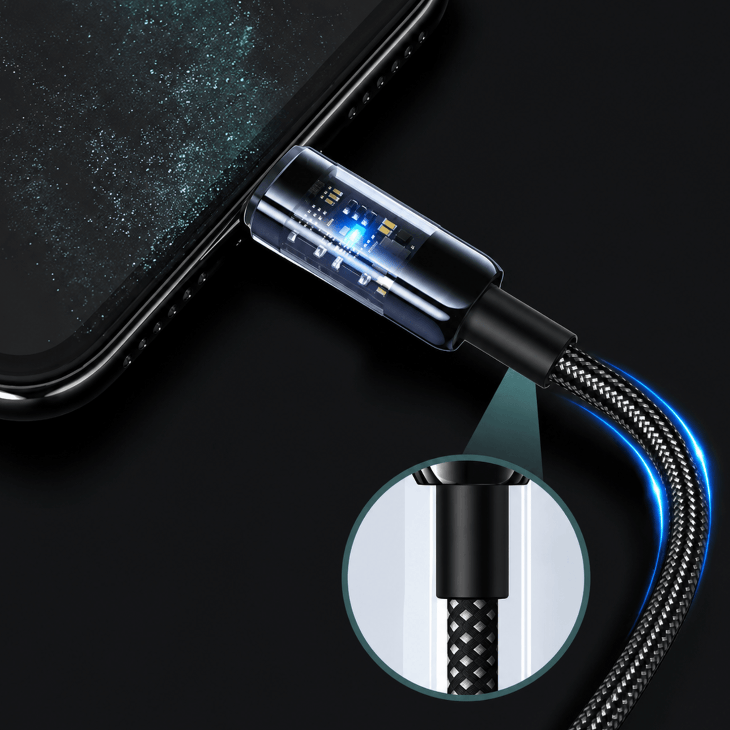 240W USB-C Fast Charging Cable with LED Power Display | UTILCK