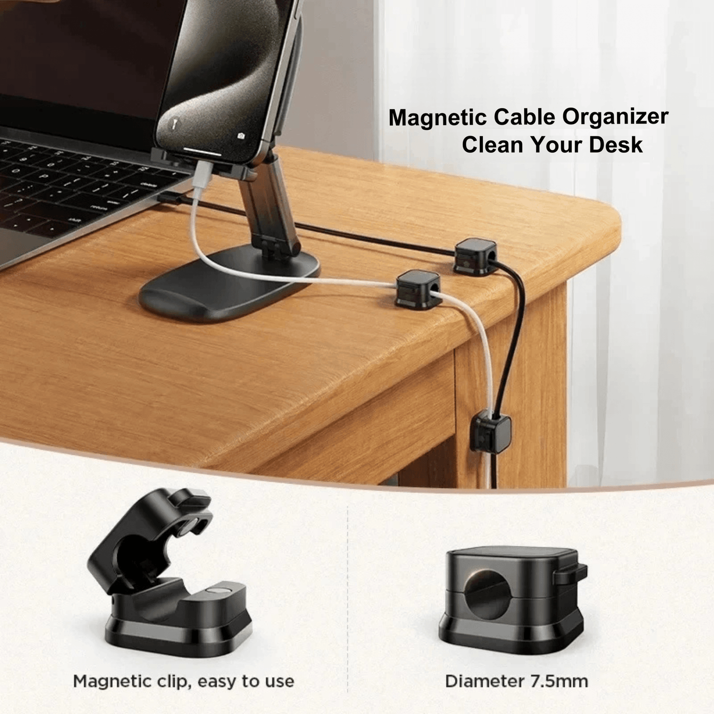 Magnetic Cable Organizer | Desk Cable Management | UTILCK