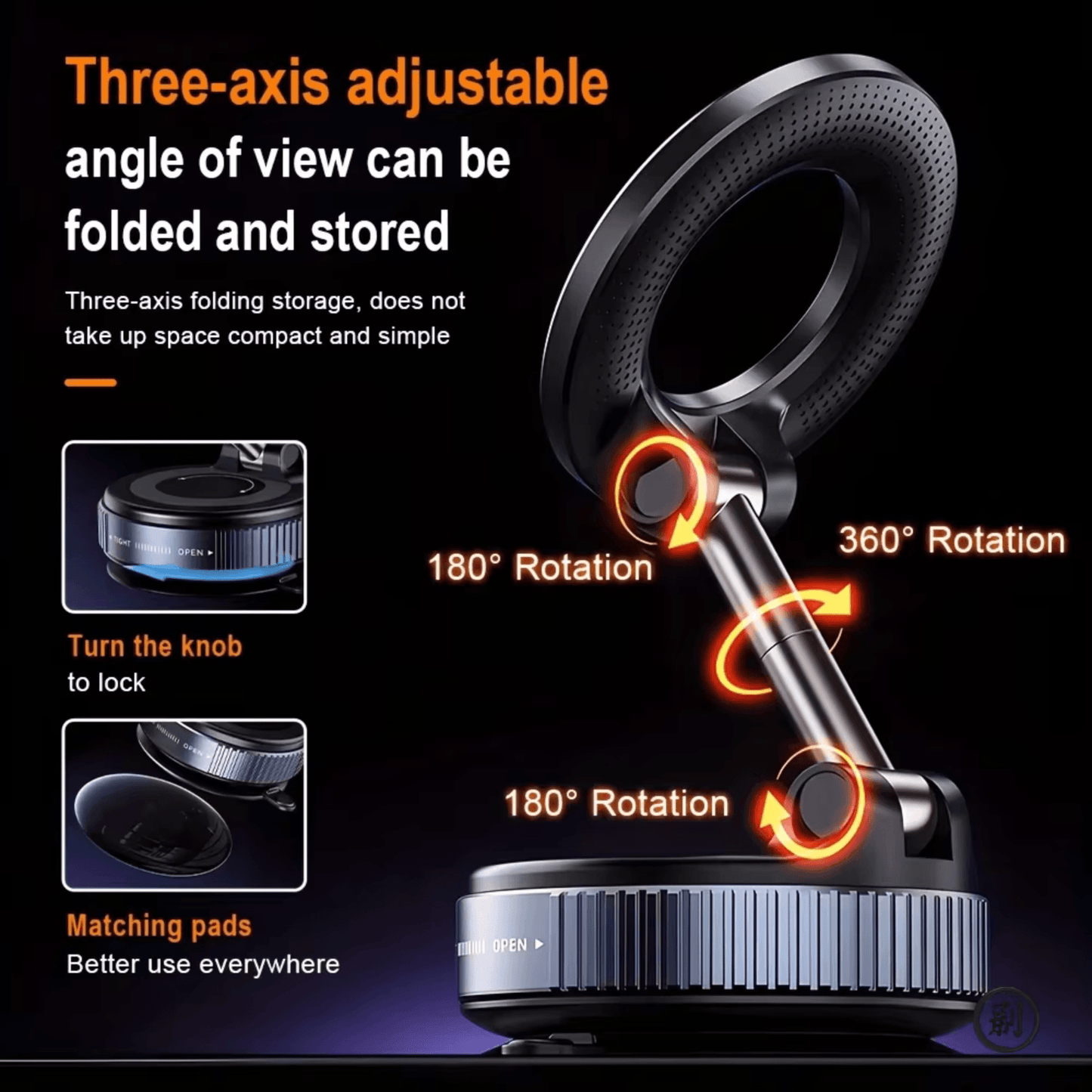 Magnetic Car Phone Holder | Foldable & Adjustable | UTILCK