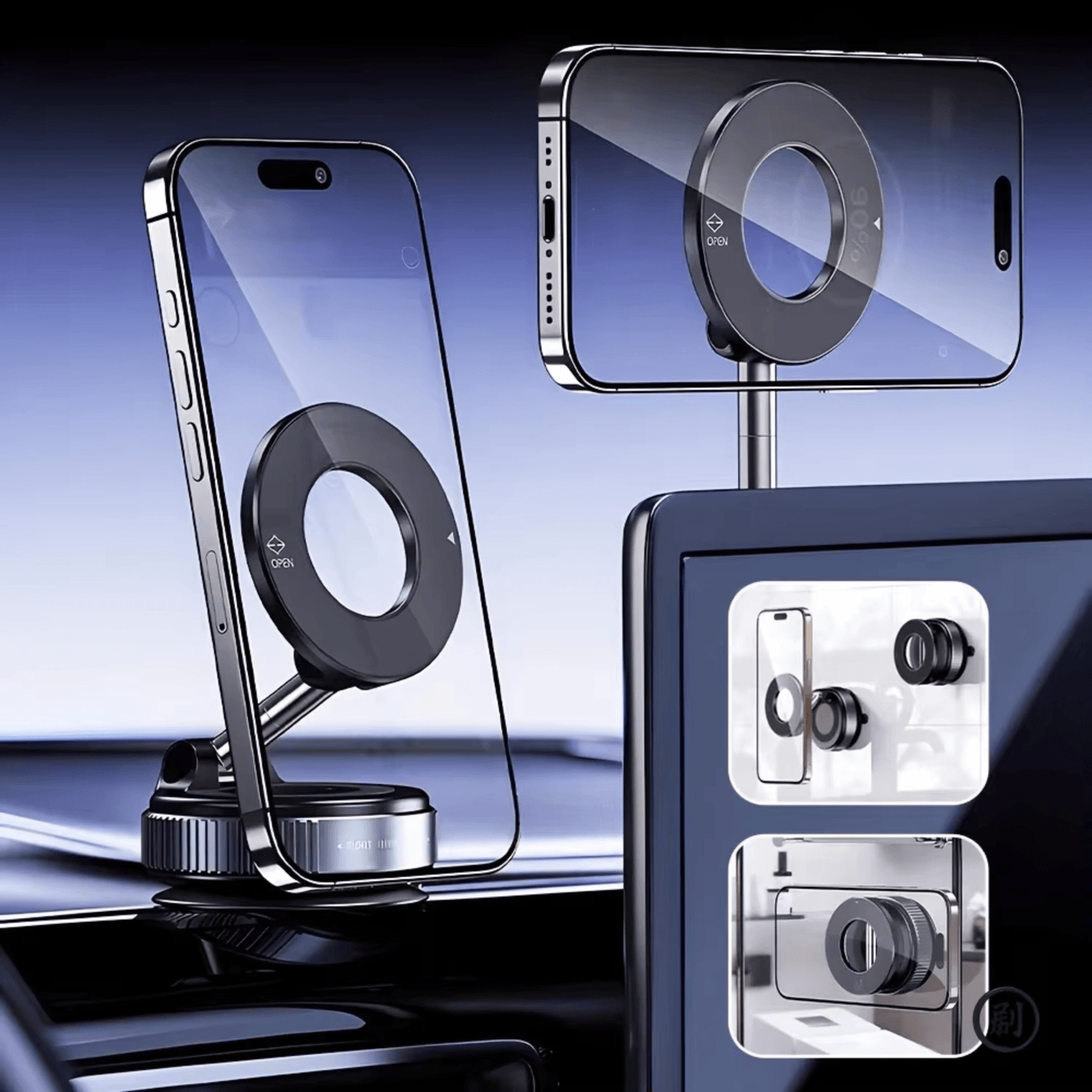 Magnetic Car Phone Holder | Foldable & Adjustable | UTILCK