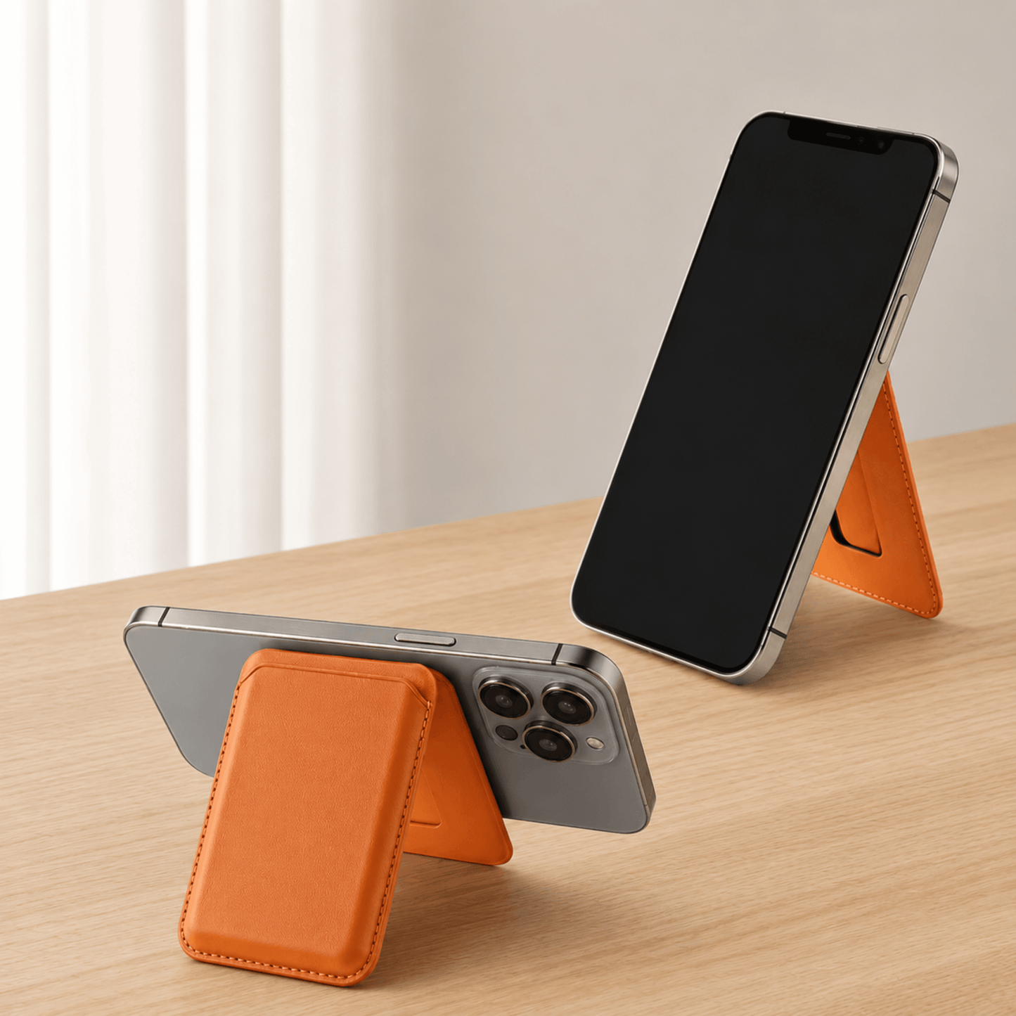 Magnetic Leather Wallet Stand | UTILCK