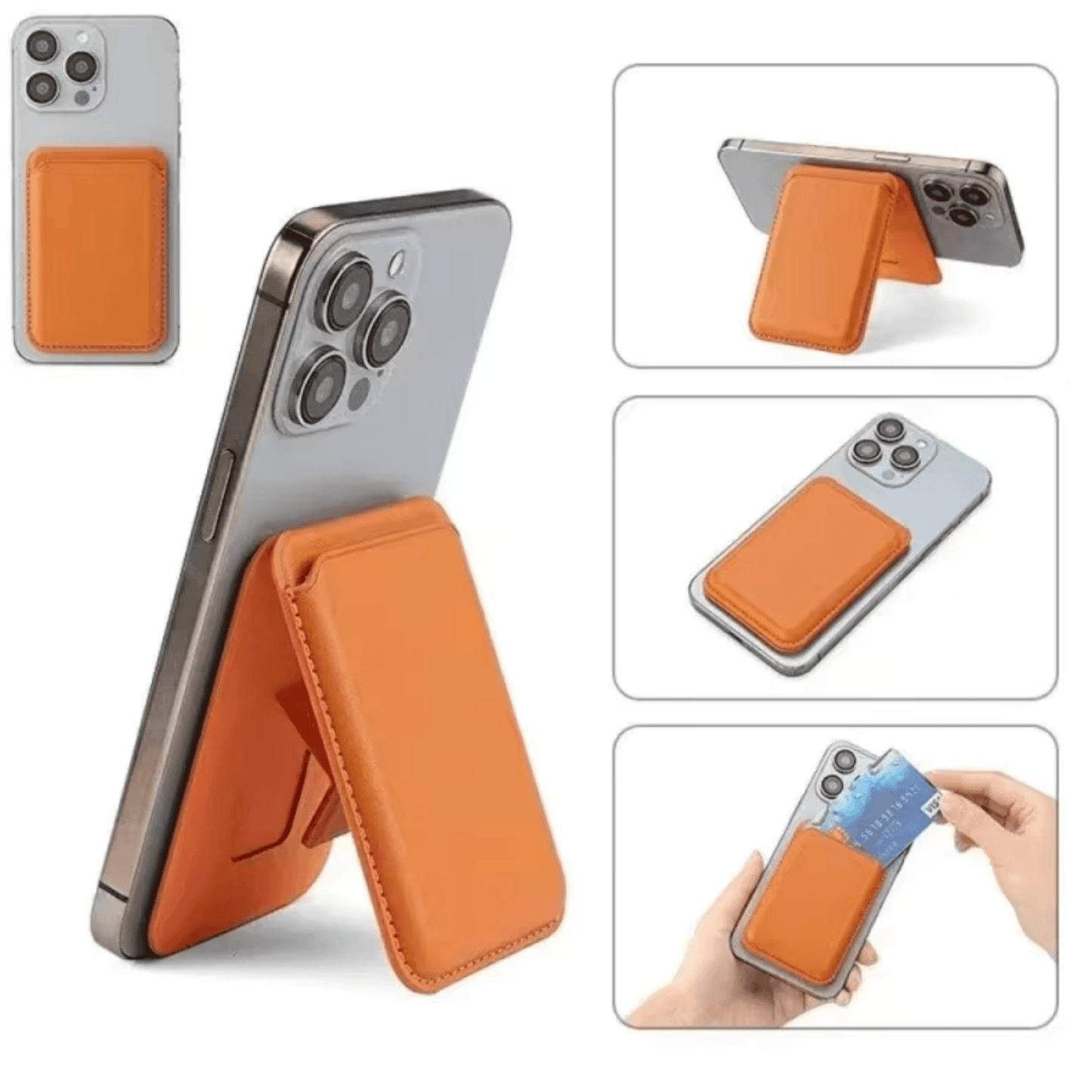Magnetic Leather Wallet Stand | UTILCK