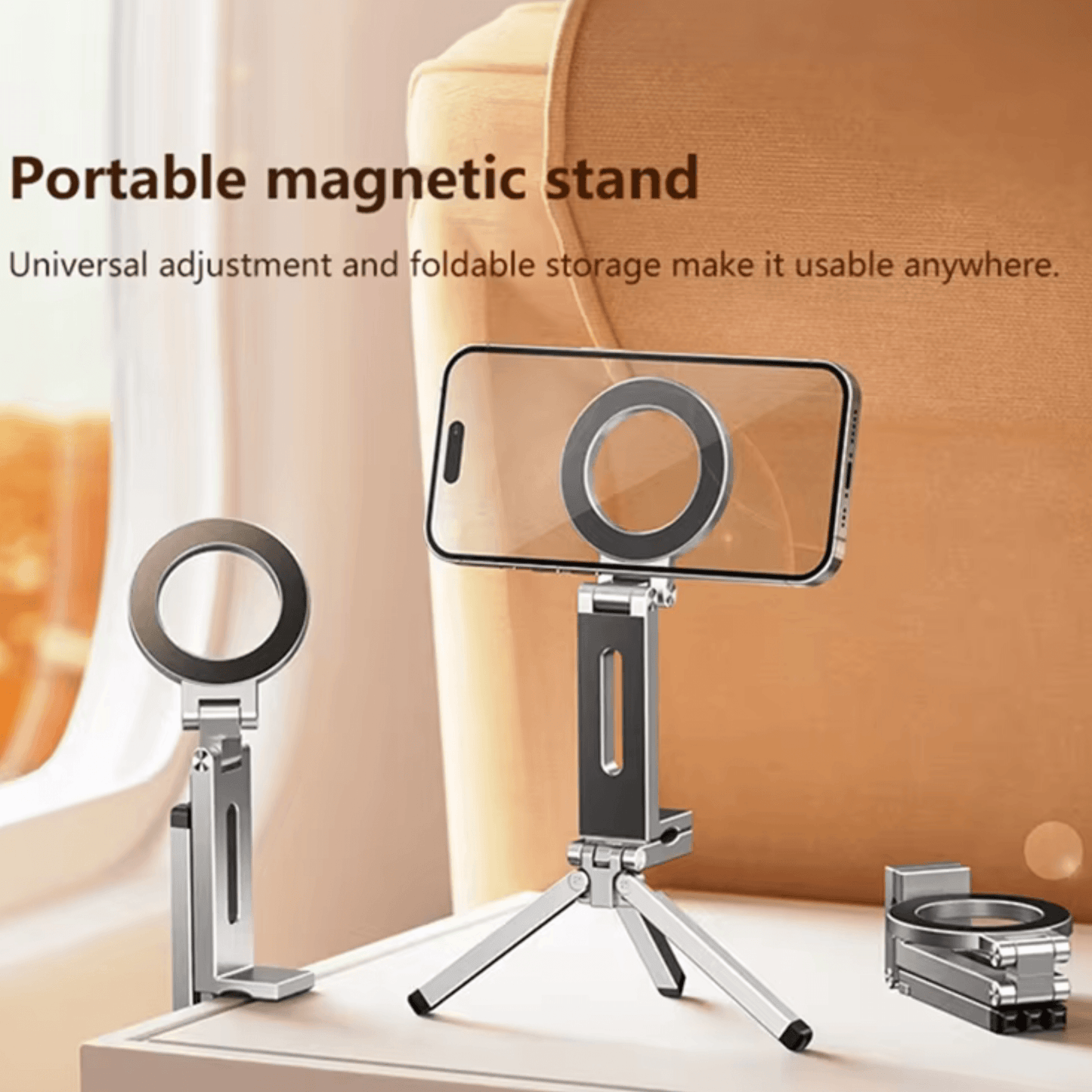 Magnetic Tripod Ring Stand | Foldable & Adjustable | UTILCK