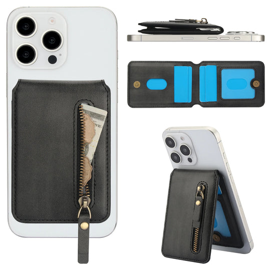 Magnetic Mini Zipper Wallet | Adjustable Stand | UTILCK