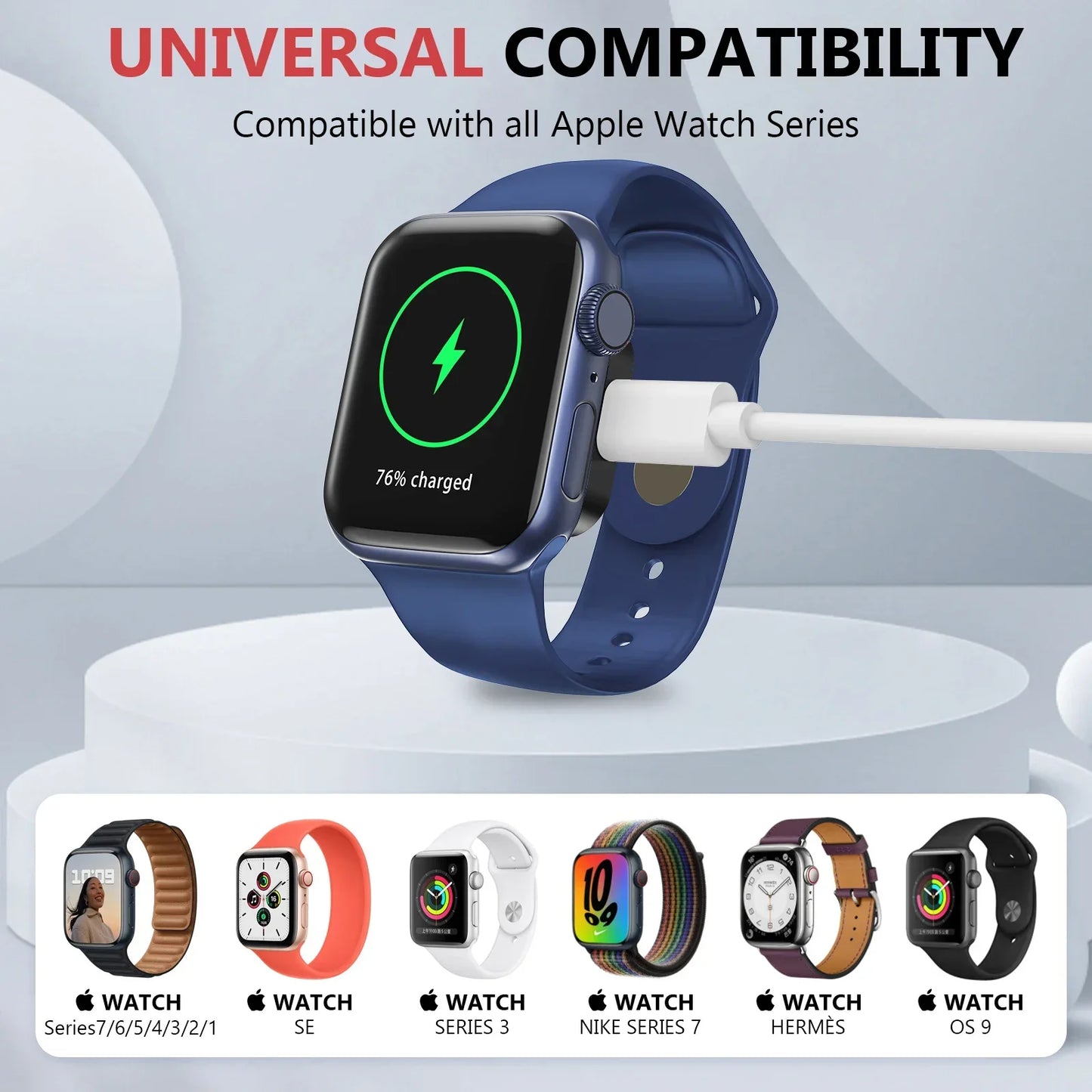 Portable Magnetic Apple Watch Charger | 2-in-1 USB-C & 8-Pin | UTILCK