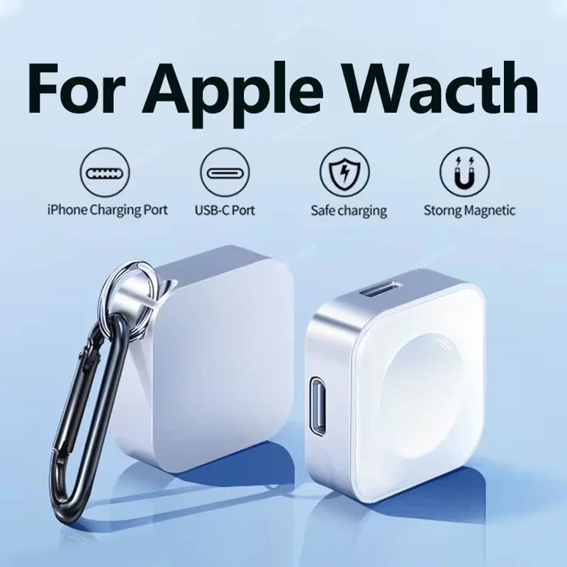 Portable Magnetic Apple Watch Charger | 2-in-1 USB-C & 8-Pin | UTILCK