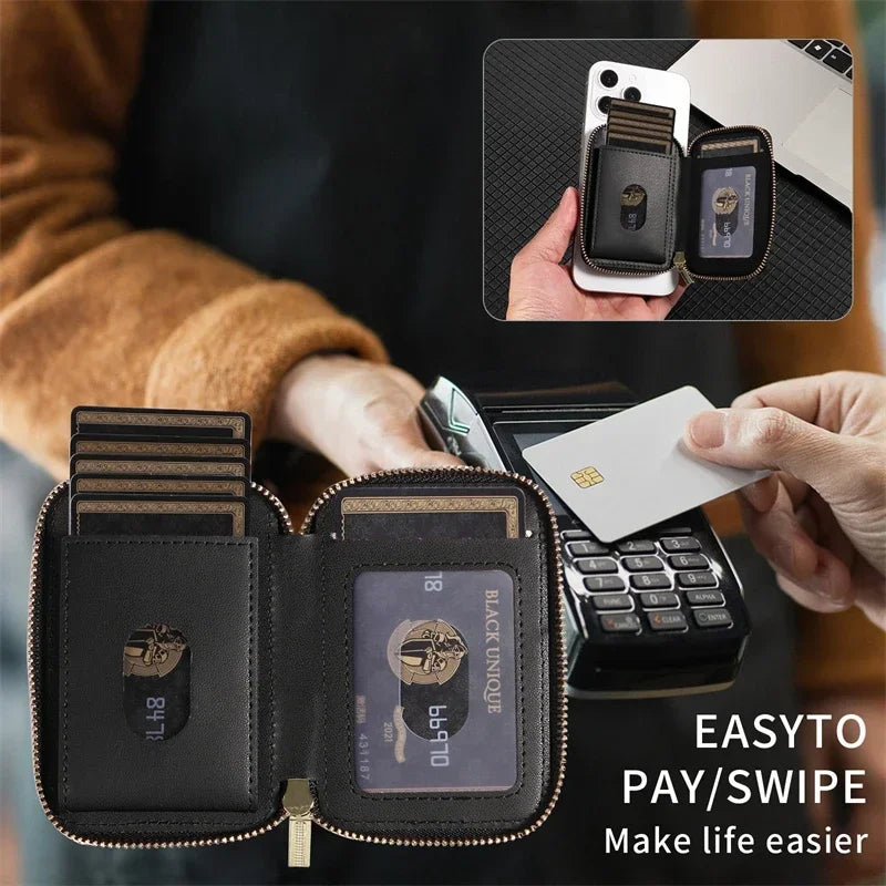 Magnetic Zipper Wallet Card Holder | RFID Blocking | UTILCK