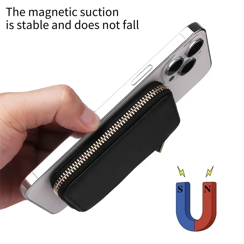 Magnetic Zipper Wallet Card Holder | RFID Blocking | UTILCK