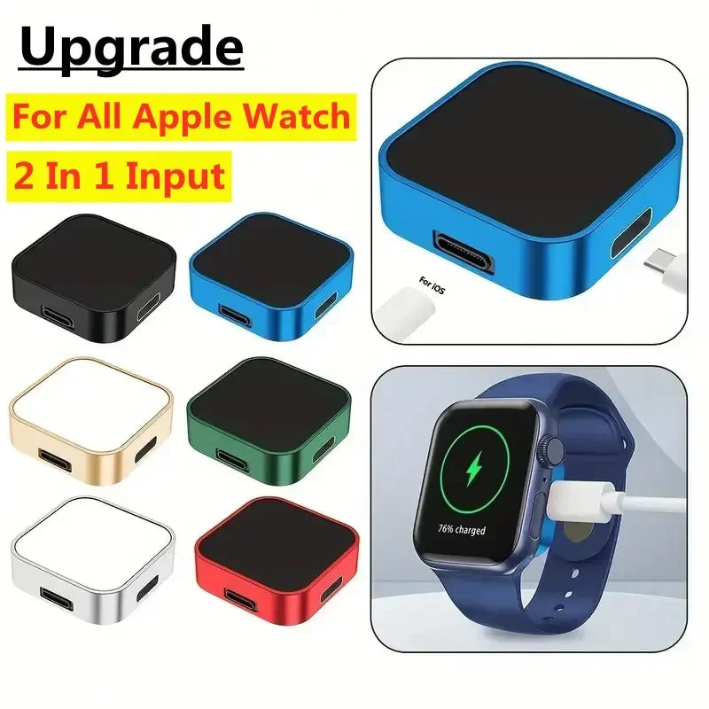 Portable Magnetic Apple Watch Charger | 2-in-1 USB-C & 8-Pin | UTILCK