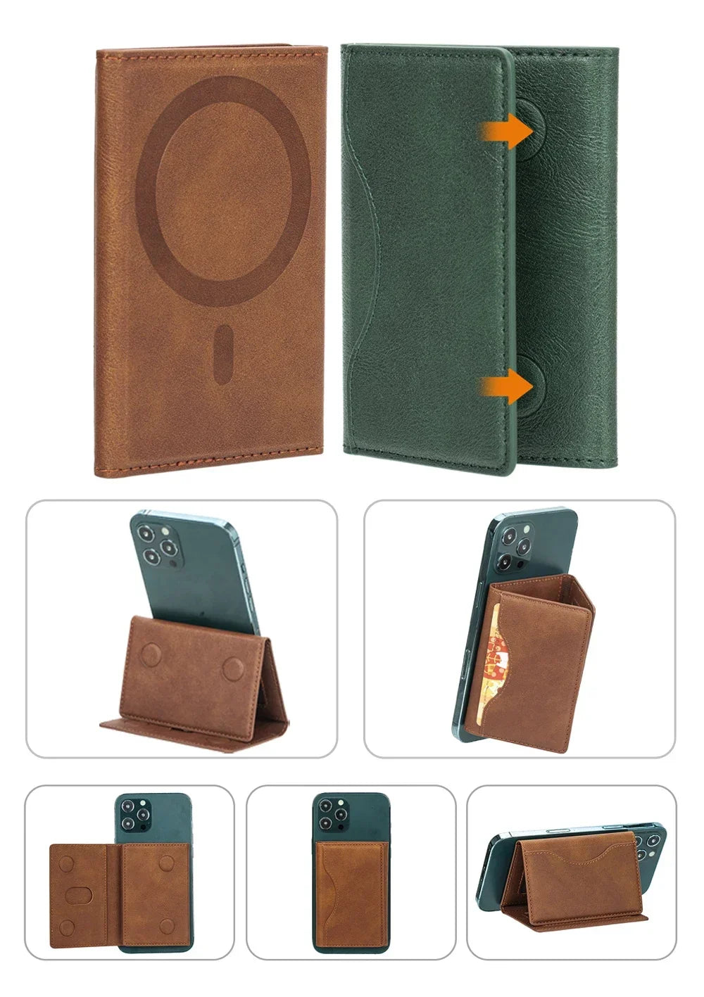 Magnetic RFID Wallet Stand | Holds Up to 6 Cards | UTILCK