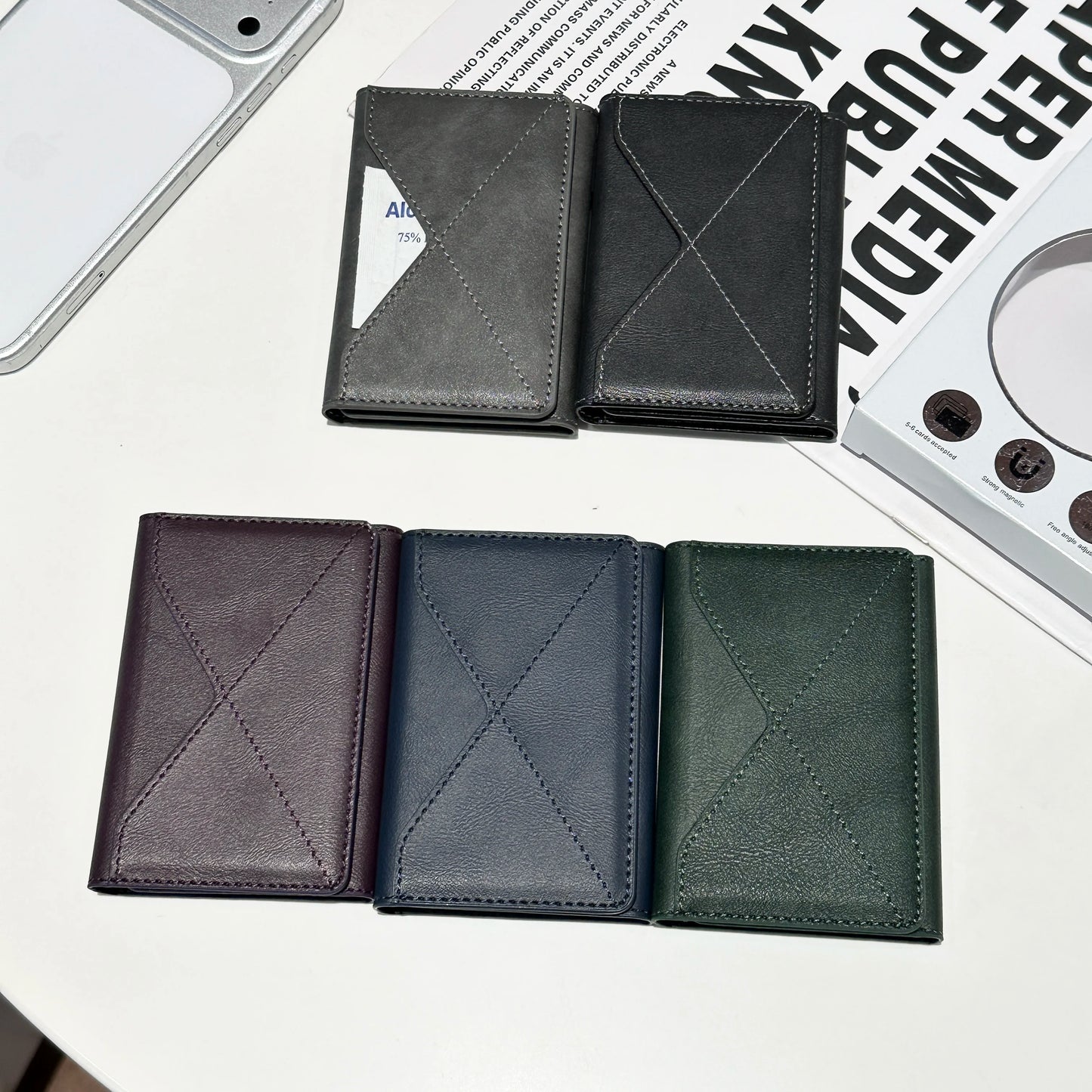 Magnetic Tri-fold Wallet | Holds Up to 6 Cards | UTILCK