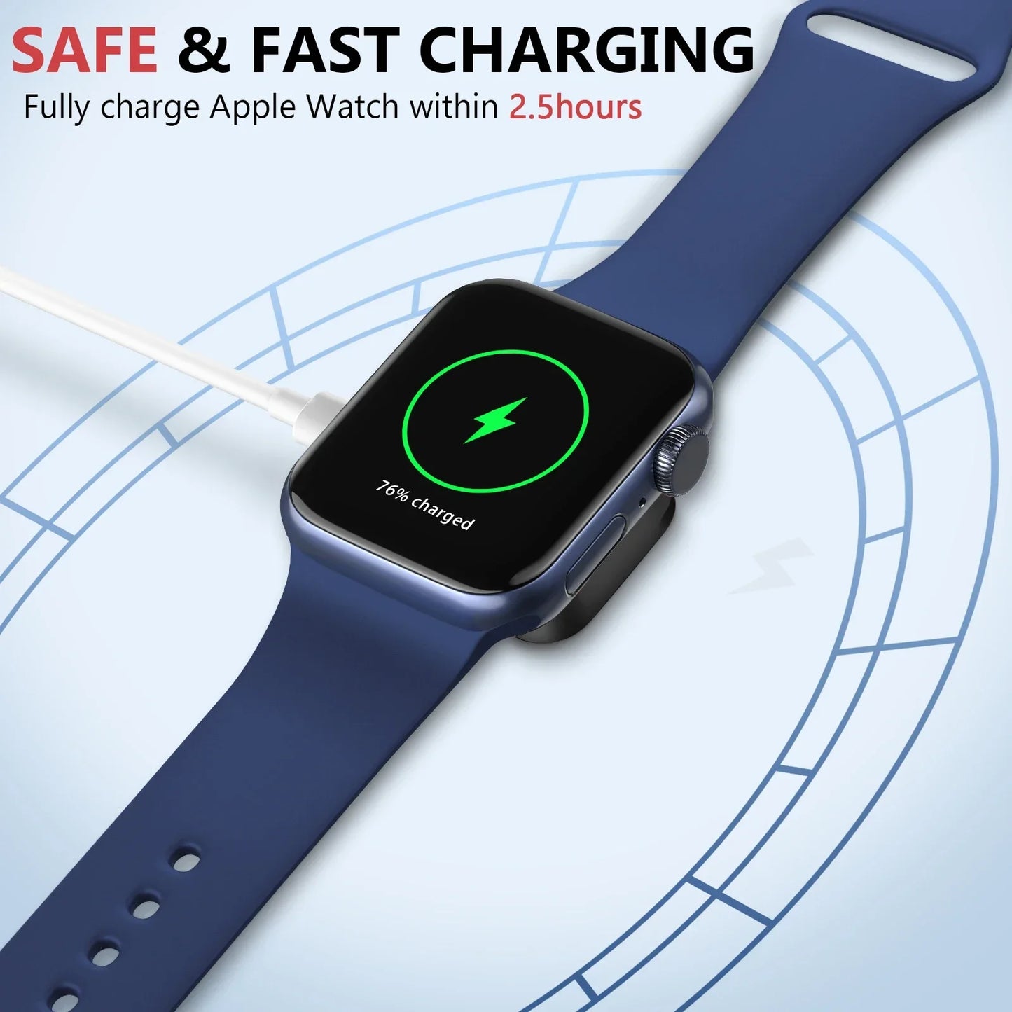 Portable Magnetic Apple Watch Charger | 2-in-1 USB-C & 8-Pin | UTILCK