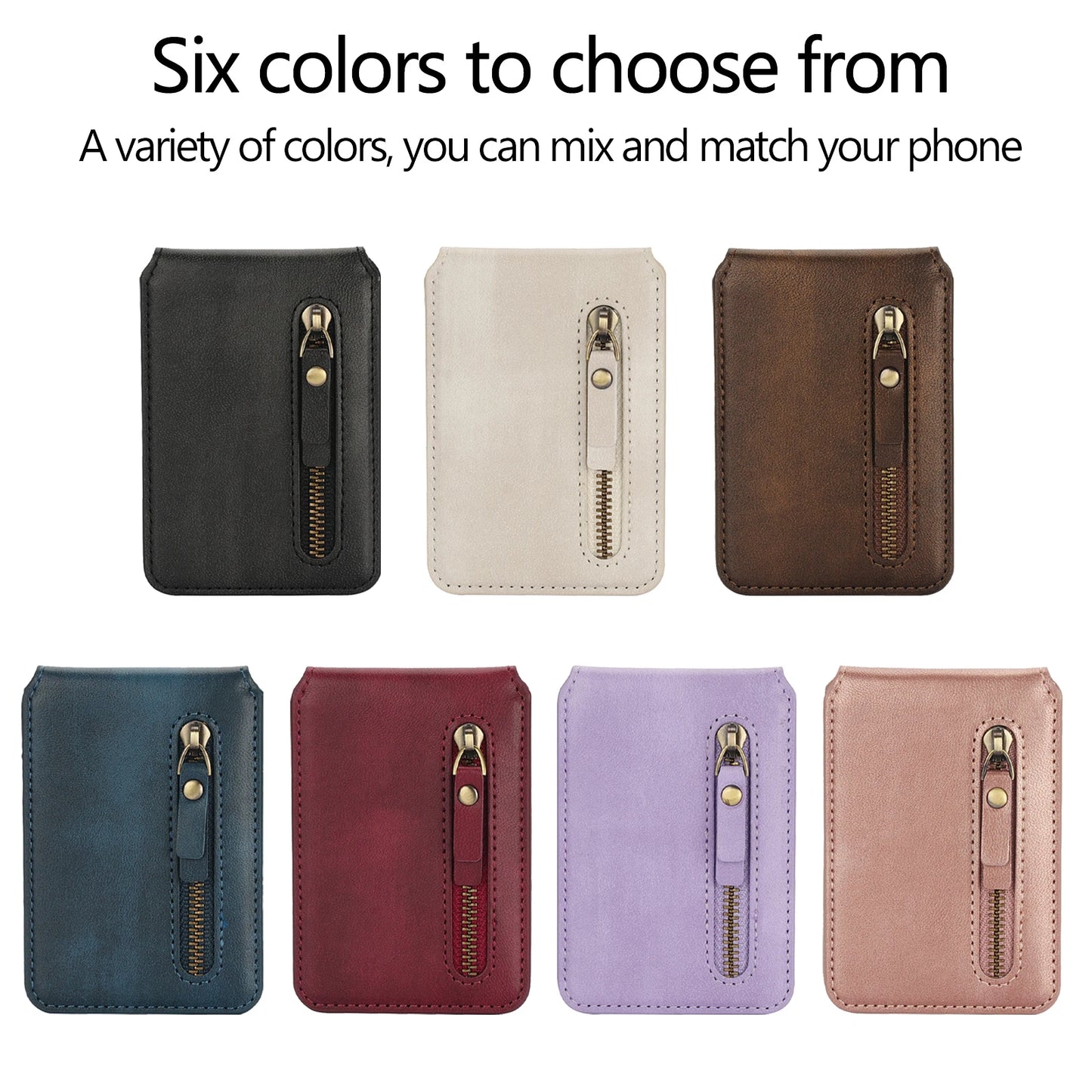 Magnetic Mini Zipper Wallet | Adjustable Stand | UTILCK