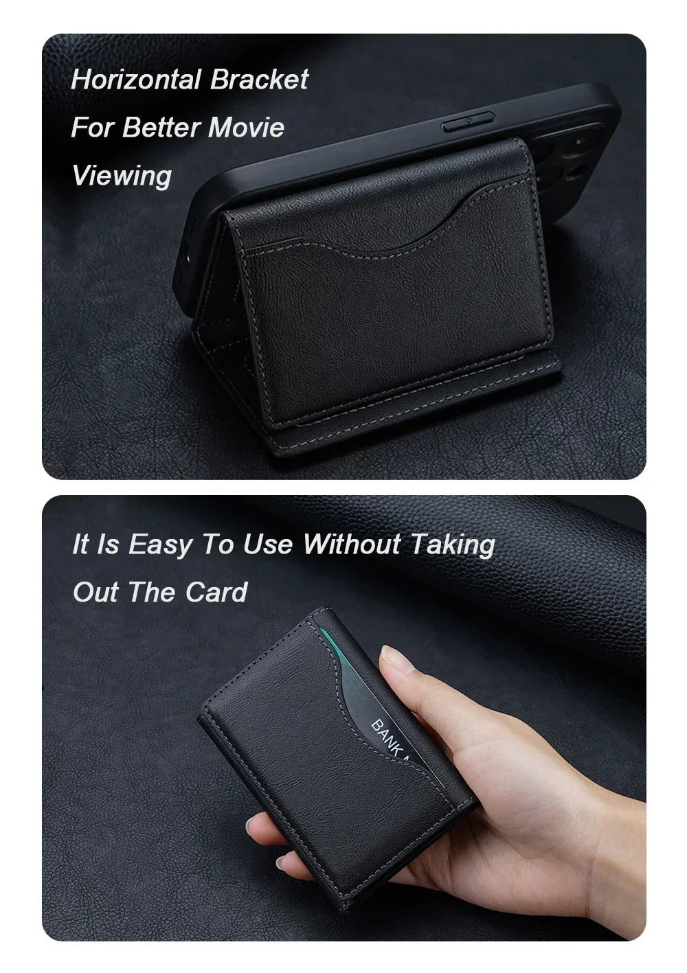 Magnetic RFID Wallet Stand | Holds Up to 6 Cards | UTILCK
