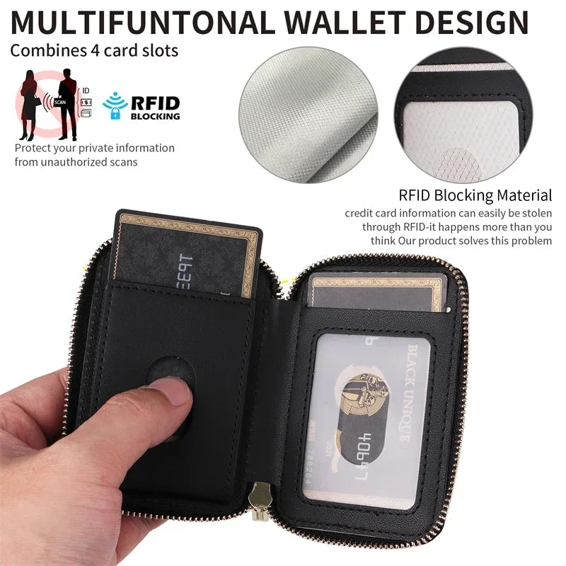 Magnetic Zipper Wallet Card Holder | RFID Blocking | UTILCK