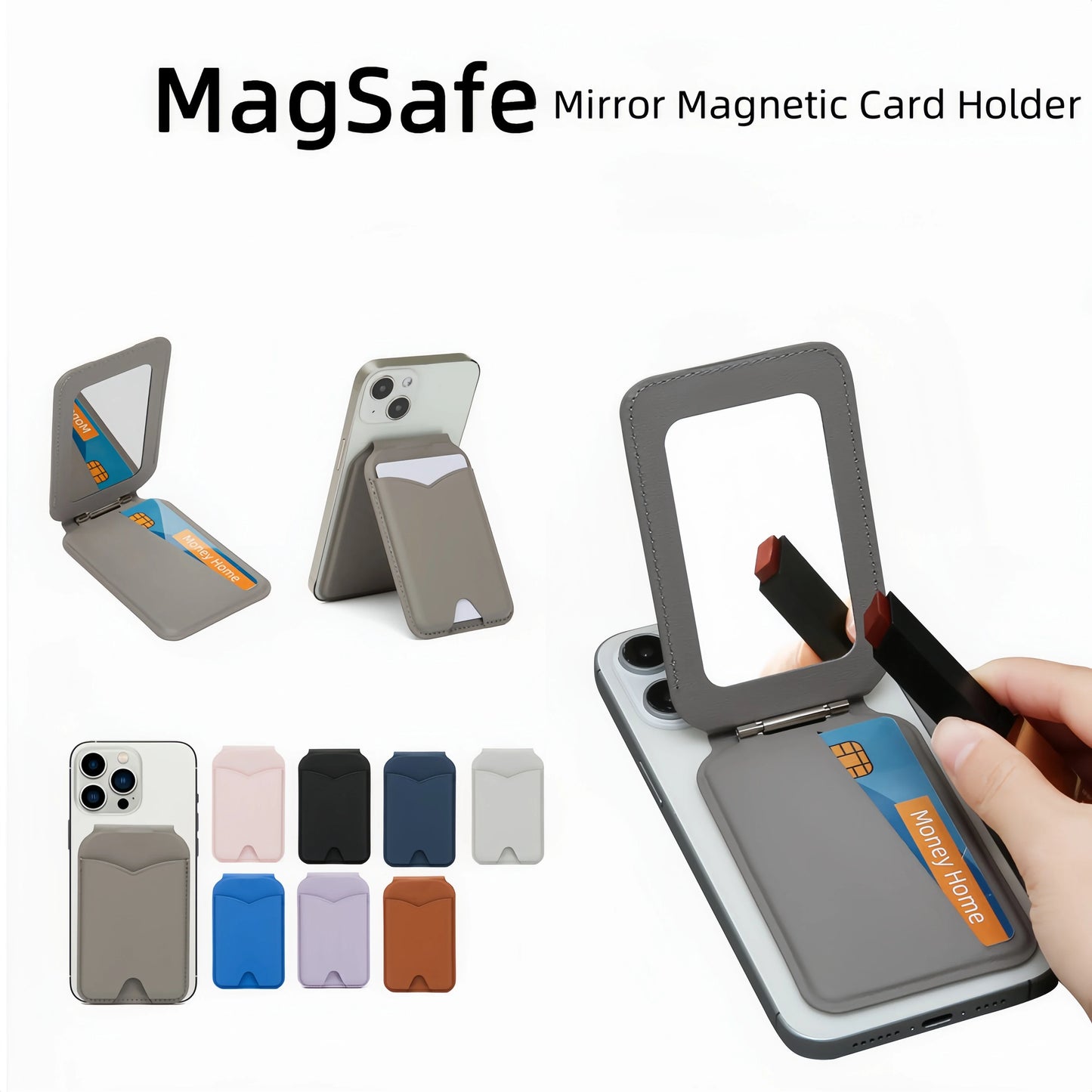 Magnetic Mirror Wallet Stand | Card Holder | UTILCK